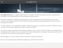 Tablet Screenshot of duodigitalprints.com